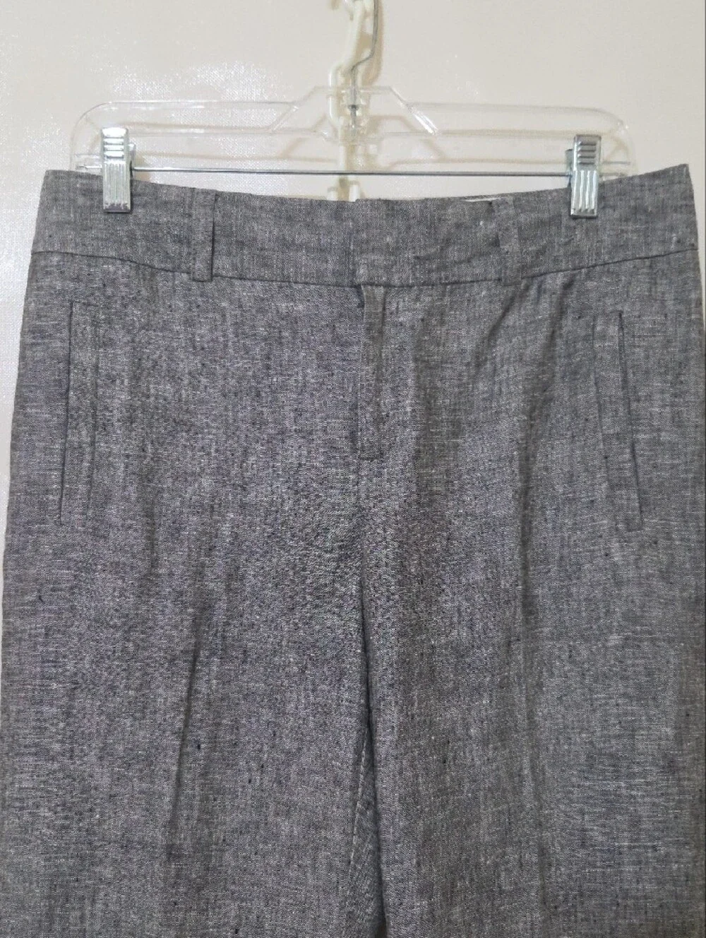 Banana Republic Jackson Fit Women's Gray 100% Linen Dress Pants - Size 6